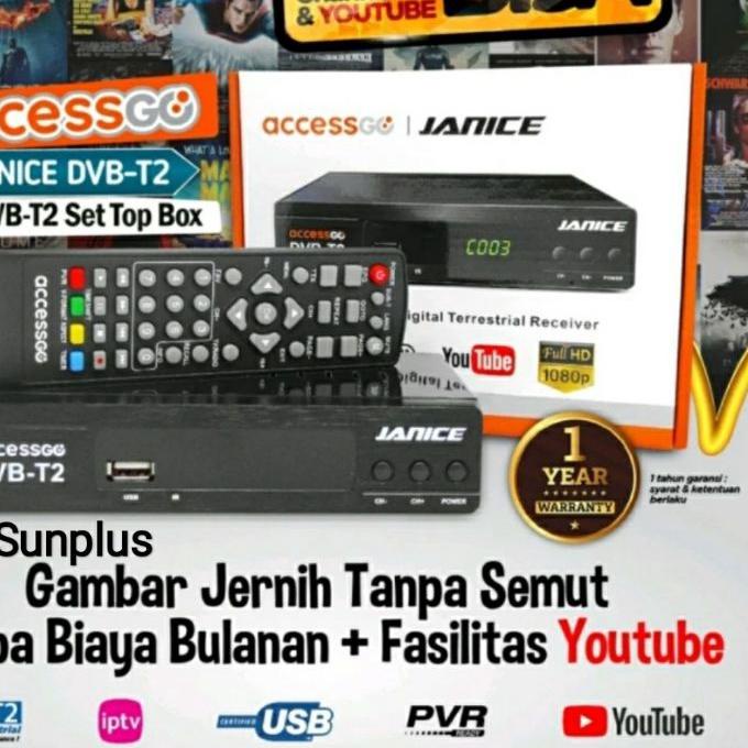 ✻ Accessgo STB Janice set top box penerima siaran TV  Digital ♚