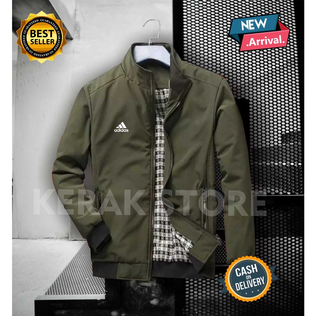 TERLARIS JAKET PRIA SEMI WATERPROOF TASLAN TERBARU