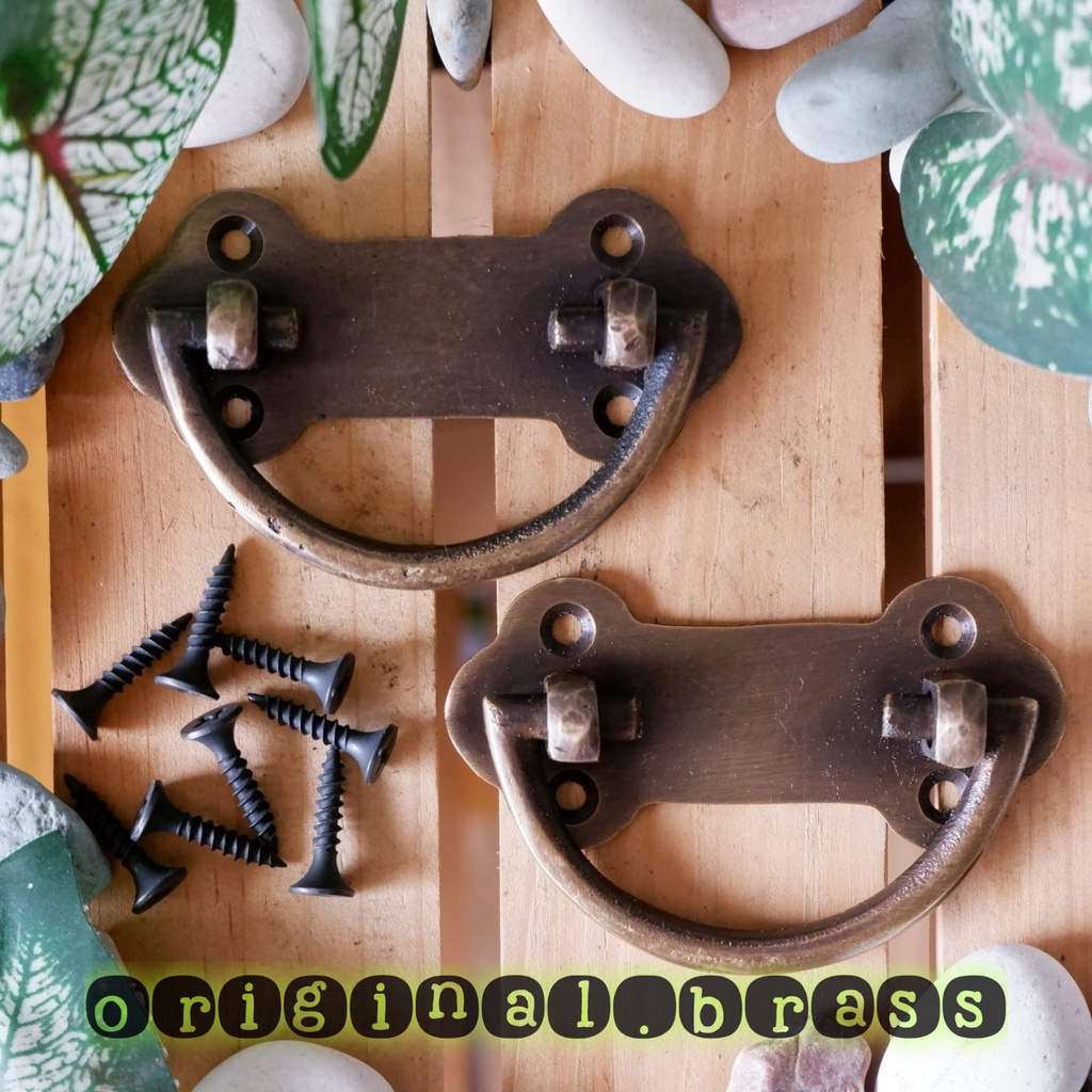 HANDLE KUNINGAN ANTIK TARIKAN LACI HANDLE KITCHEN SET TARIKAN PINTU JENDELA GAGANG PINTU LEMARI