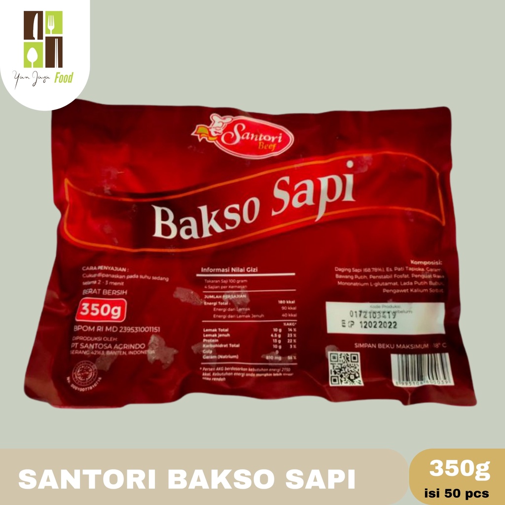 Santori Bakso Sapi / Baso Sapi Wagyu isi 50 350g