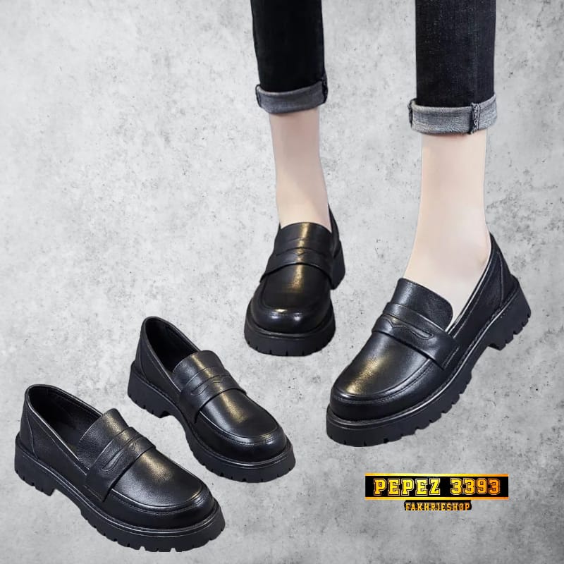 SEPATU KERJA WANITA / SEPATU FLAT LOAFERS DOCMART MATTE TRENDING BBL 0071