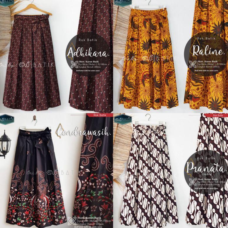 SALE GROSIR ROK BATIK PANJANG PREMIUM UNGGUL JAYA