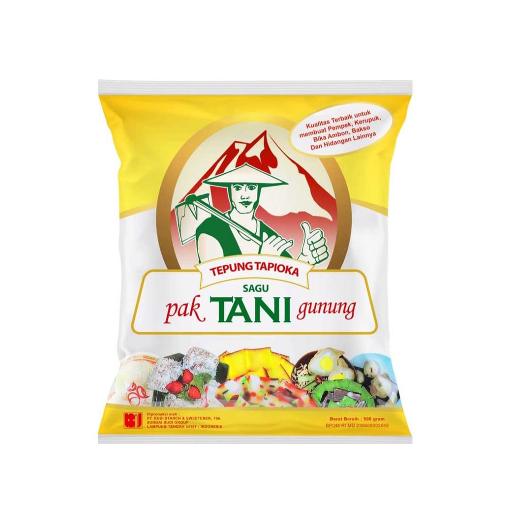 

TEPUNG TAPIOKA CAP PAK TANI GUNUNG 500G