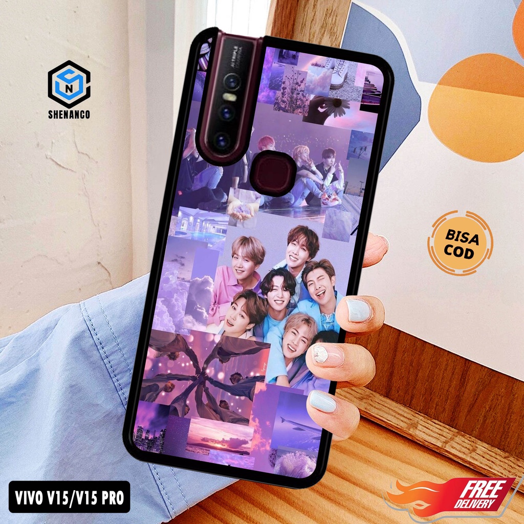 [COD]Promo Case Vivo V15 V15 PRO Gambar Wallpaper Aesthetic Bts 001 Casing Hp Bisa Type Lain Desain 