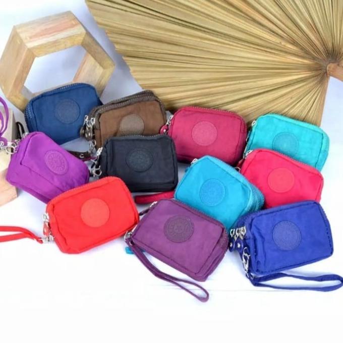 Dompet koin kliping wanita import 159-2 Random Warna