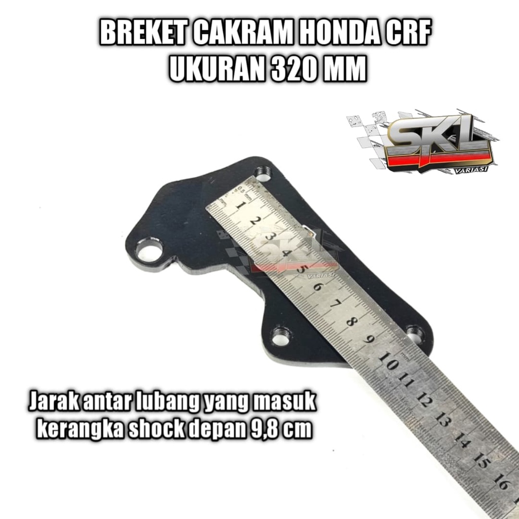 Breket Cakram Depan Honda Crf Piringan Diameter 300 Dan 320mm