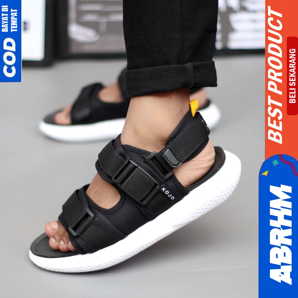 ABRHM x KOJO Sandal Slide Pria Sandal Slop Pria Sendal Selop Cowok / Cowok Ori Distro Keren Kekinian