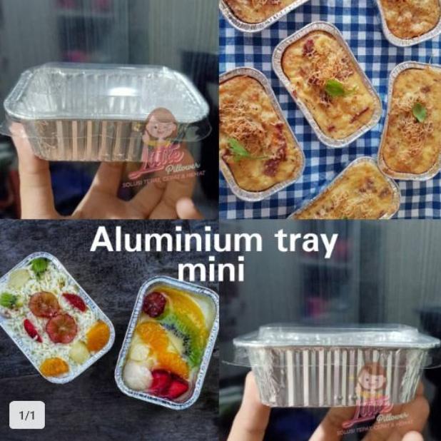 VIRAL (ISI 100PCS - BX984 + TUTUP) tray aluminium panggang/Tray kue panggang/Tray aluminium