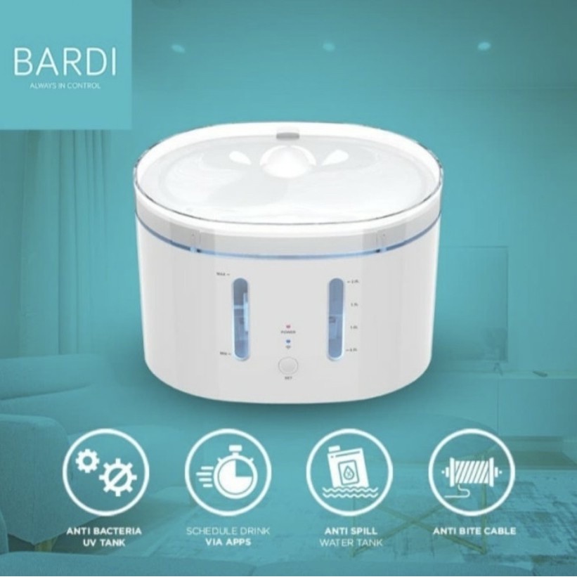 BARDI Pet Water Fountain Dog Cat Dispenser Tempat Minum Anjing Kucing Otomatis