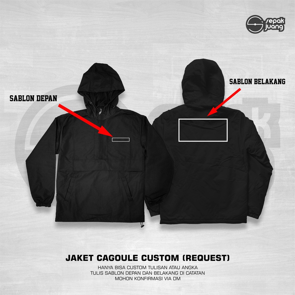Jaket Cagoule Custom / JK DX Custom