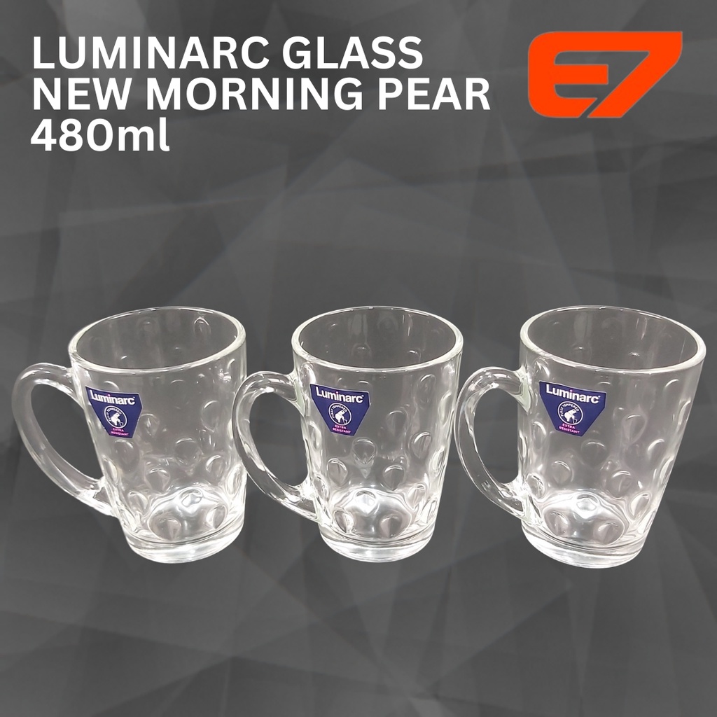 Luminarc Gelas Kaca Morning Pear Cangkir Gelas Minum 480ml