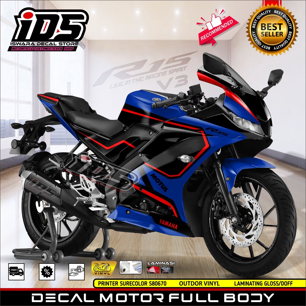 Decal R15 V3 Full Body Stiker R15 V3 Full Body Dekal R15 V3 Simple