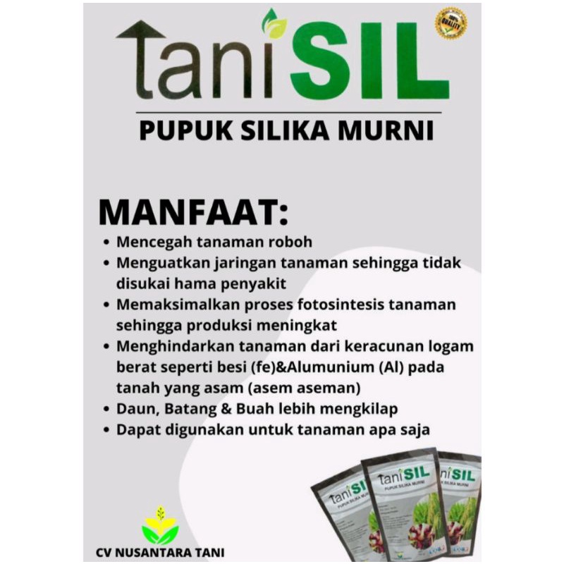 TANI SIL / TANISIL 100gr 250gr 500gr PUPUK SILIKA MURNI PUPUK SILIKA