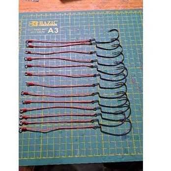 WORM HOOK BKK 5/0 +KEPLAR