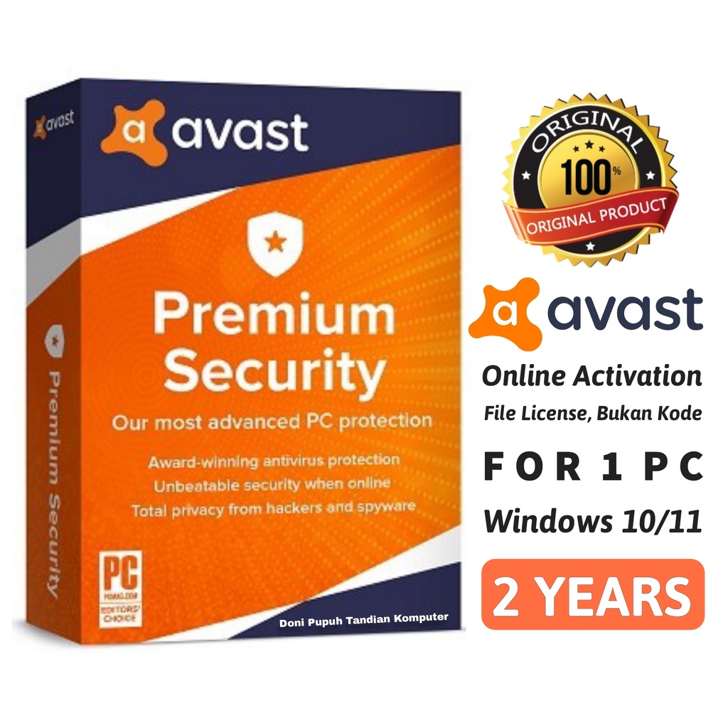 Antivirus Avast Premium Security Original File License Online Activation