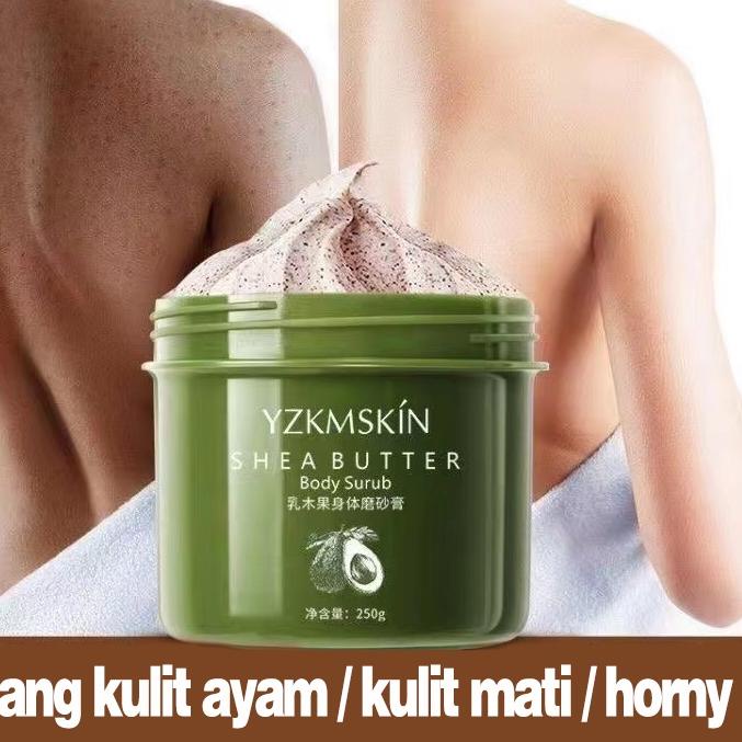 Termurah lulur pemutih badan permanen Scrub badan body bleaching whitening 250g Body scrub Buang kul