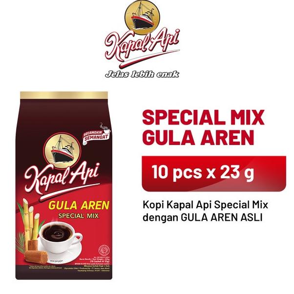 

Terbaru KAPAL API Special Mix Gula Aren 1 Pack (10 x 23 gr)