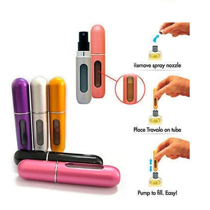 Botol Parfum Refill Mini Travel Size Refillable Atomizer Spray 5ml