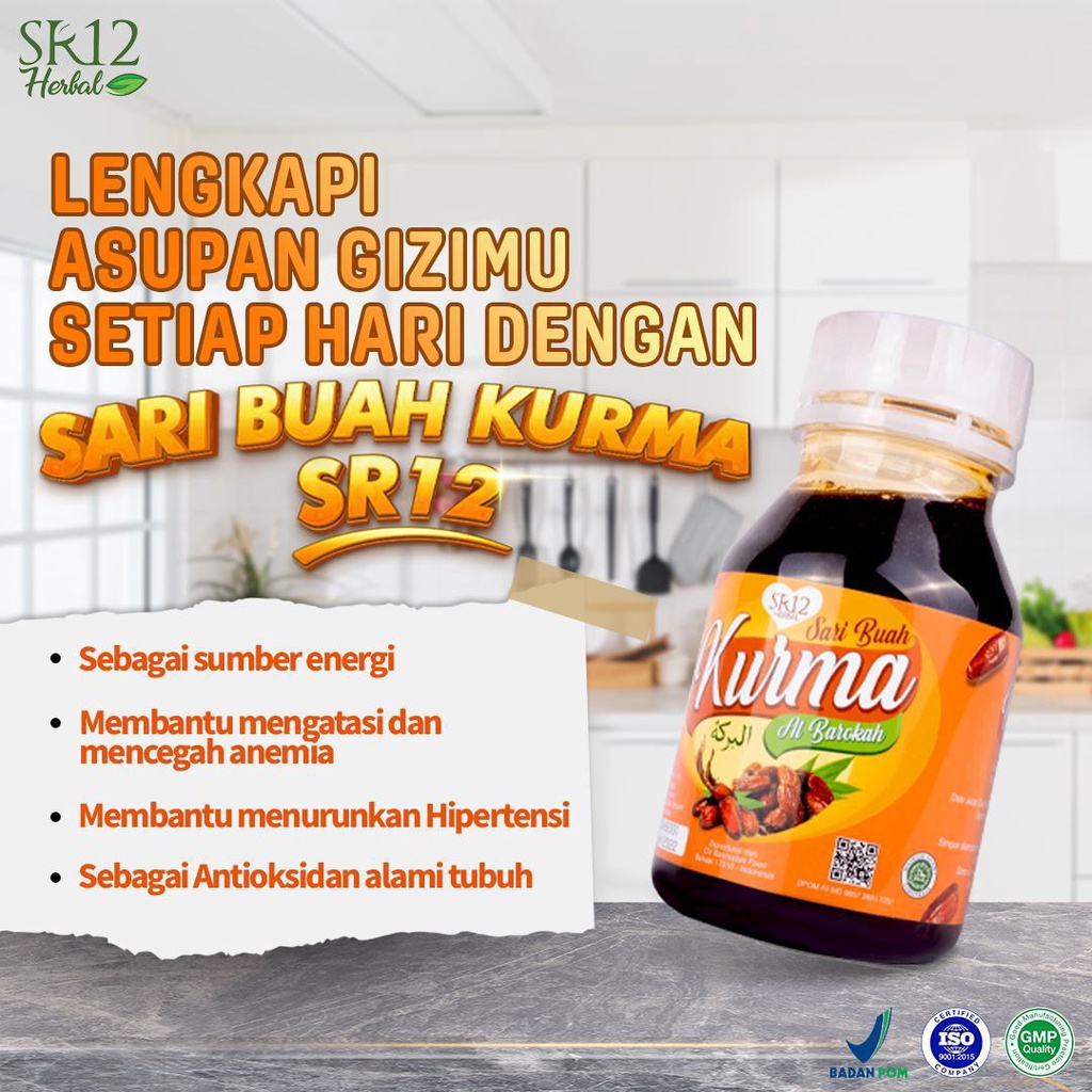 SARI BUAH KURMA AL BAROKAH SR12 / SARI KURMA ASLI / MENINGKATKAN STAMINA TUBUH / MENCEGAH ANEMIA