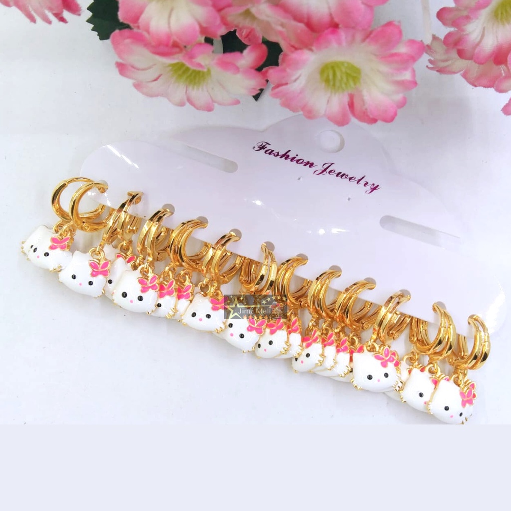 COD - Anting Anak Model Karakter Hello Kitty - Perhiasan Imitasi Xuping Lapis Emas Titanium