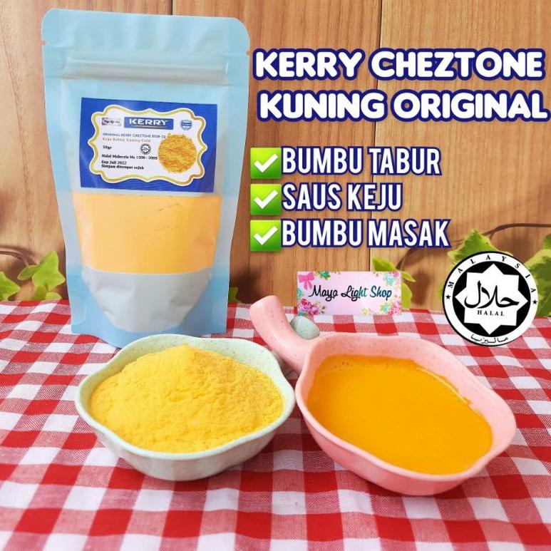 

[spin1] Kerry Cheztone kuning original 100gr 50gr Halal keju kuning saus keju kerry Keju bubuk cheese powder saus keju cheese sauce deep