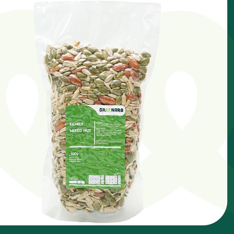 

♨ Family Mixed Nuts 500gr / almond / sunflower seed / pumpkin seed ➤