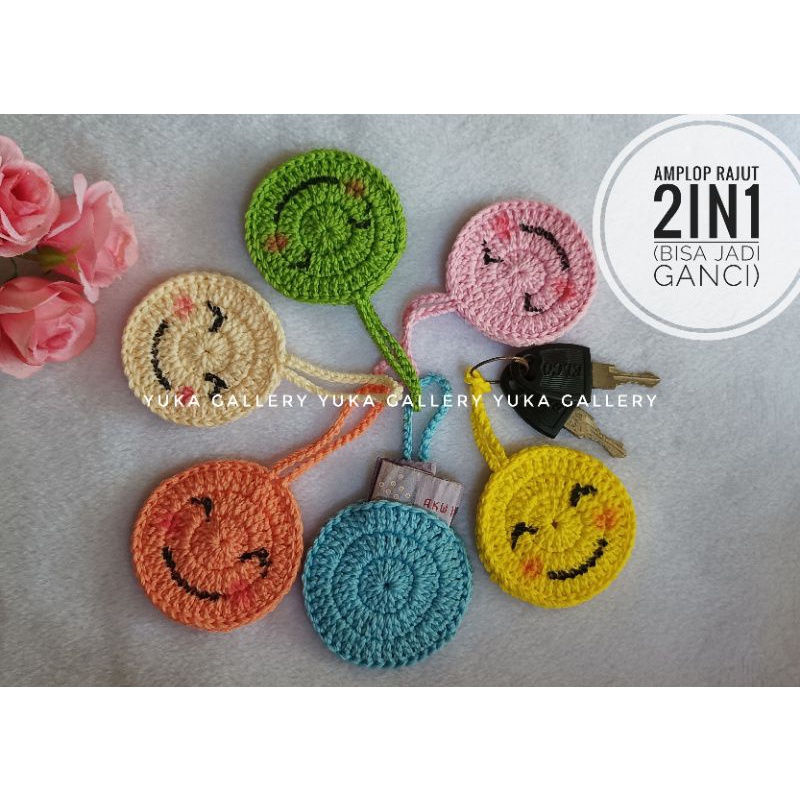 

amplop lebaran rajut murah 2in1