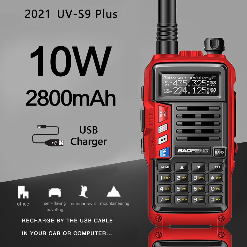 HT Bofeng UV-S9 III Plus Triple band (3band) 10watt Garansi 1 Tahun Walkie Talkie | Baofeng BF UV S9 3 Ples 10 Watt Handy Talky | Hate Bofeng UV S 9 iii 10W Walky Talki | Radio Komunikasi