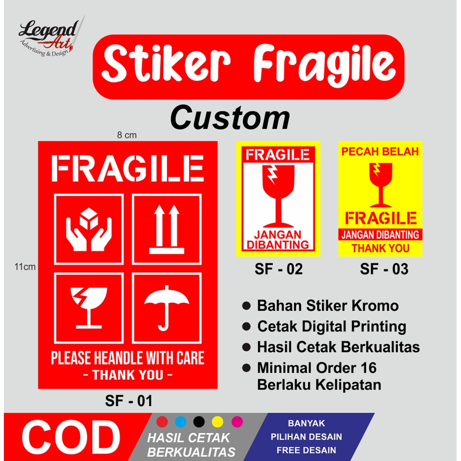 

Stiker Fragile - Stiker Pecah Belah - Custom