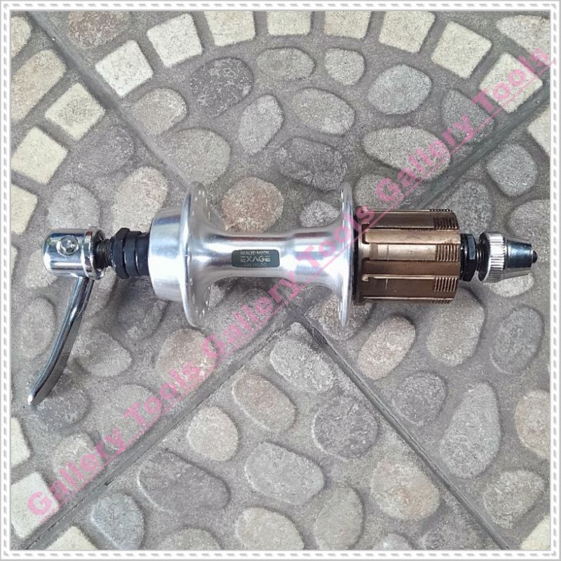 NAP HUB BELAKANG TROMOL FREE HUB SHIMANO EXAGE 36H HG50 VIA JAPAN Sepeda aksesoris sparepart