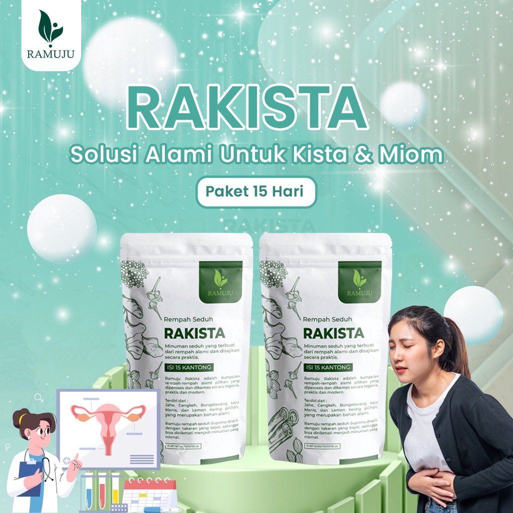 Ramuju Rakista Rempah Seduh Kesehatan Wanita Rakista Ramuju| Obat Kista Wanita | Herbal Kista dan Miom