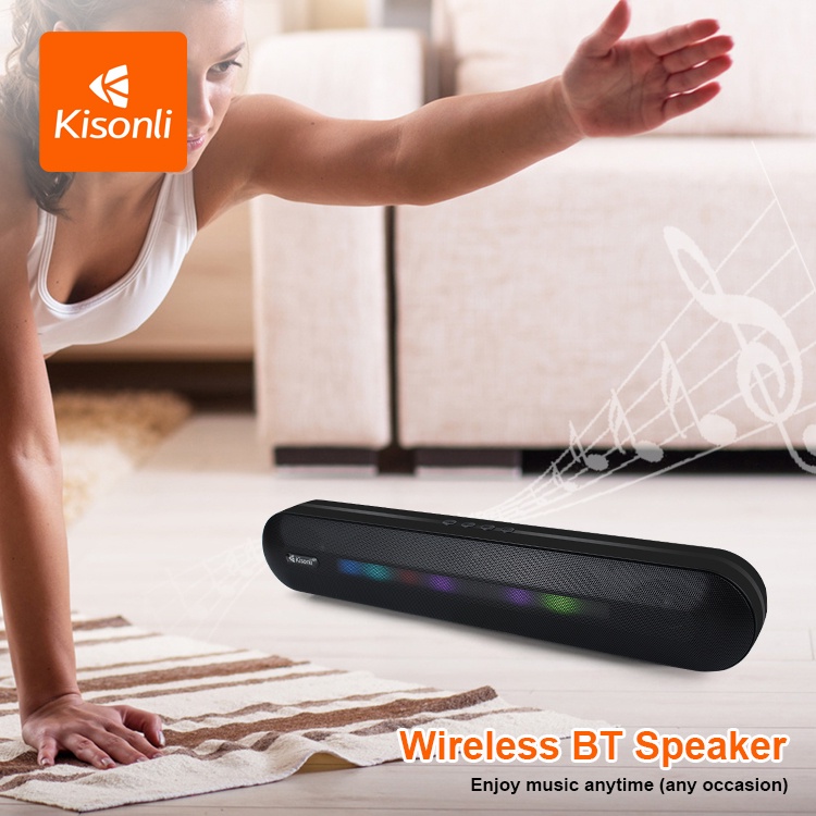 Speaker Bluetooth LED-911 Portable Mini Soundbar with RGB Lighting - XOBOX