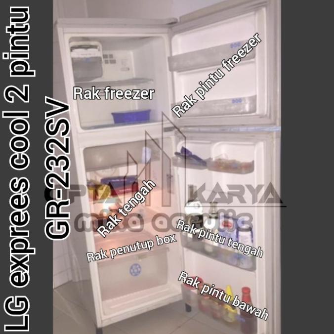 #@#@#@#@] rak pintu kulkas LG express cool 2 pintu GR-232SV