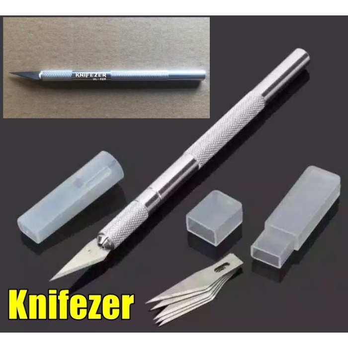 

best produk] Cutter pen Pisau IC Precision Knife Craft Sticker Hobby Blade Potong