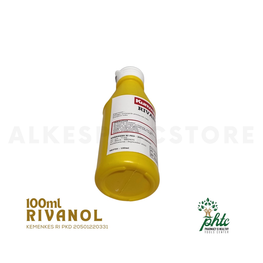 KUNWELL Rivanol 100ml l Larutan Pembersih Luka l Antiseptik 100 ml