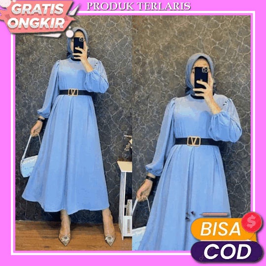 Gamis Terbaru 2023 Lebaran Wanita Import Remaja Gamis Model Terbaru 2023 Dress Kondangan Wedding Dre