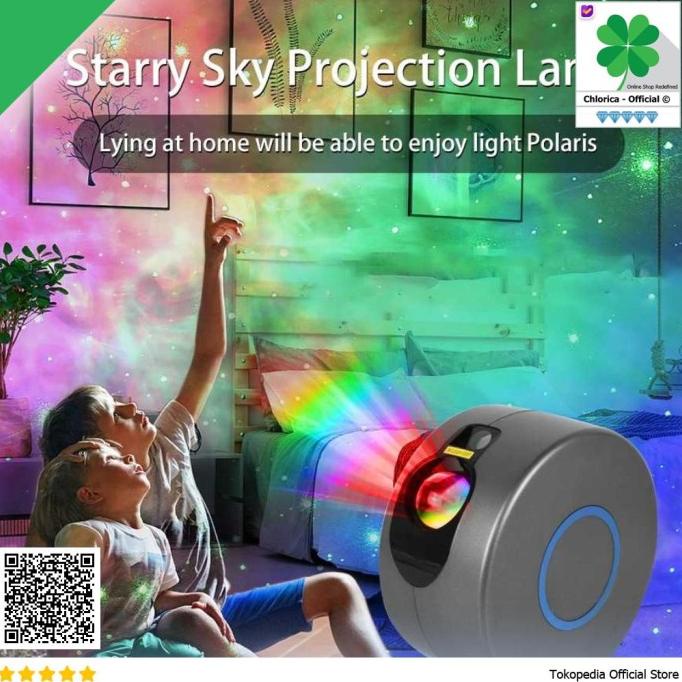 VOOVOO LAMPU PROYEKTOR TIDUR CAHAYA BINTANG GALAXY LIGHT - GX-333 [COD]