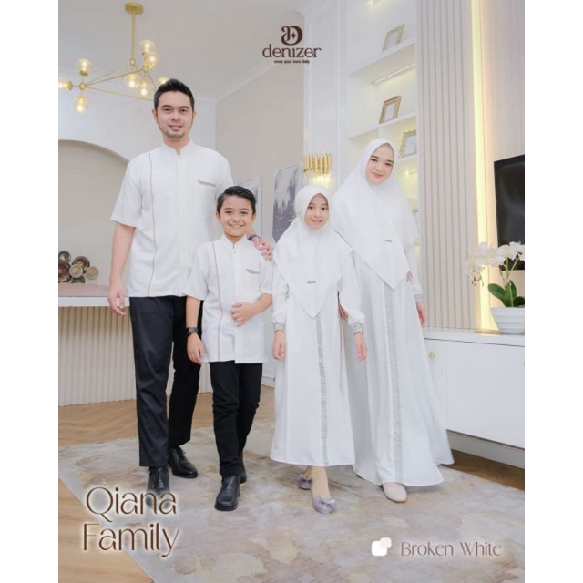 Open batch 2 famset couple keluarga pakaian keluarga gamis Qiana by denizer daily