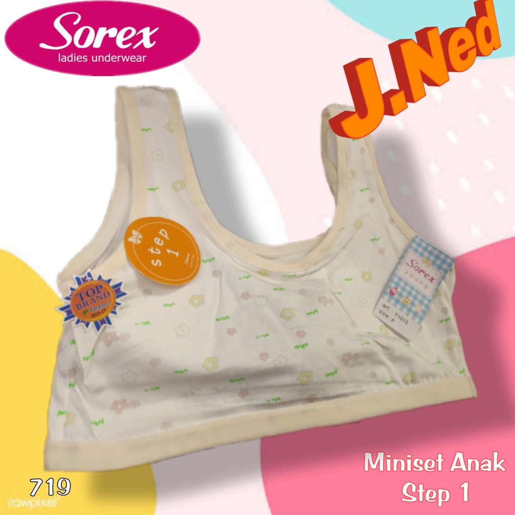 J719 MINISET BRA BH PAKAIAN DALAM ANAK PEREMPUAN STEP 1 SOREX Y1013