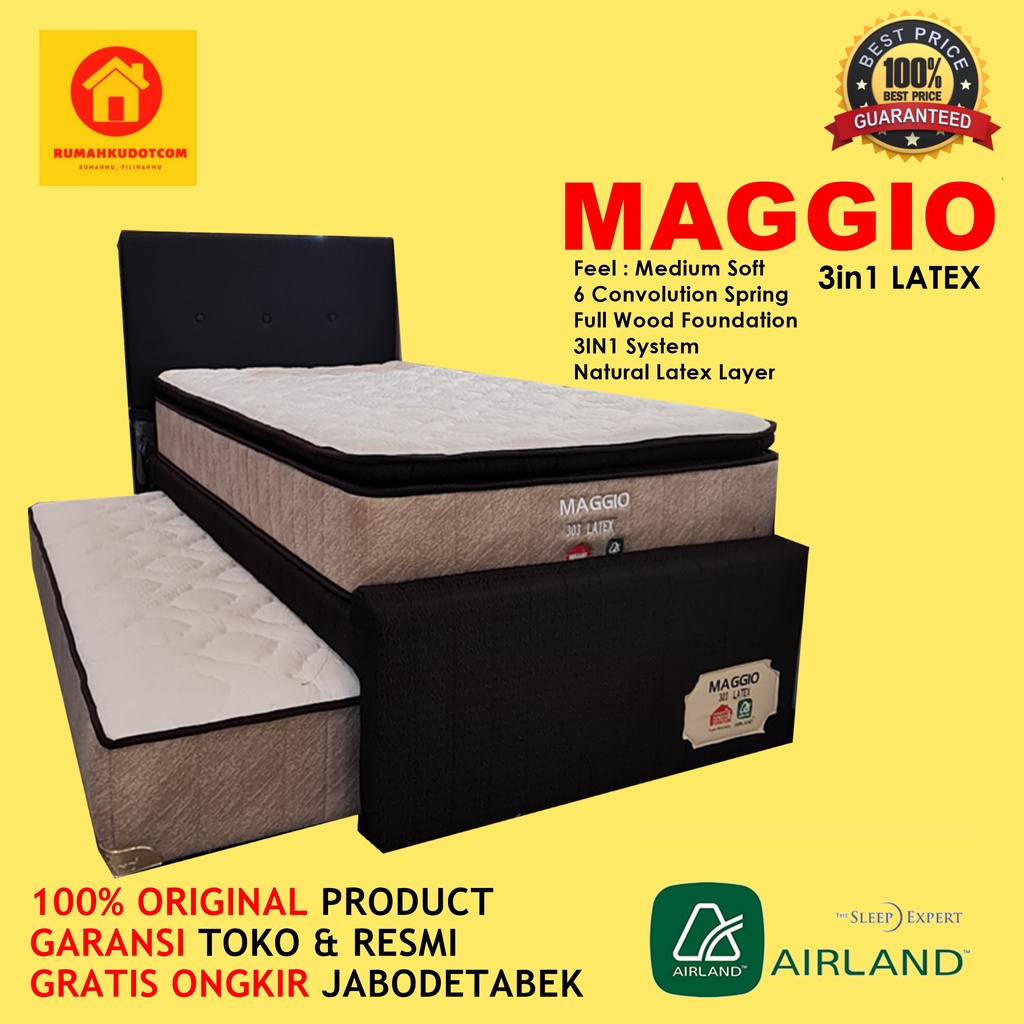 KASUR SPRINGBED ANAK - KASUR ANAK TINGKAT - KASUR SORONG 3IN1 - MAGGIO 303 - AIRLAND