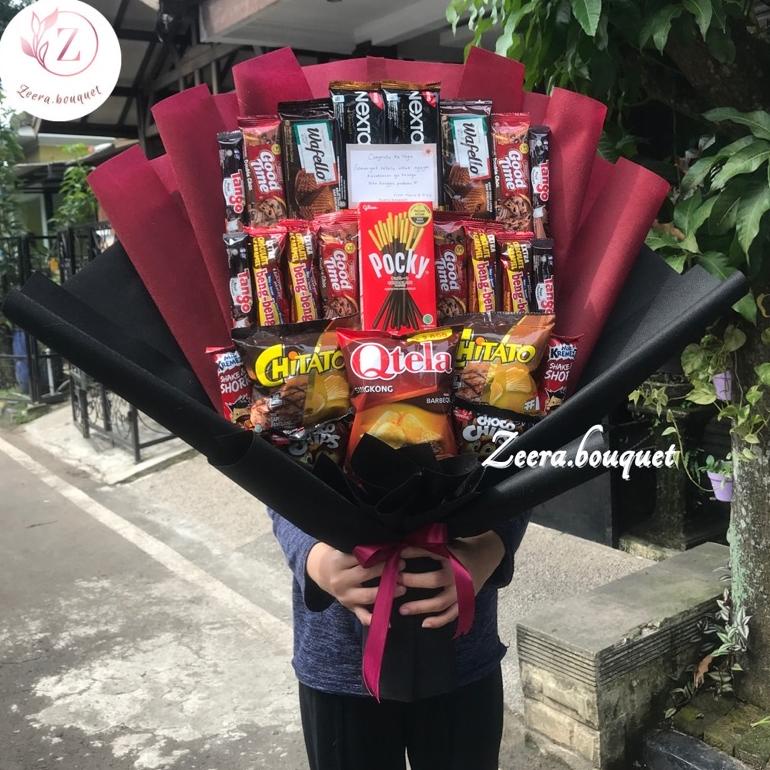 

10.10 Flash Sale (B29) Bucket snack/buket snack/bouquet [INCLUDE: Greeting card+packing]