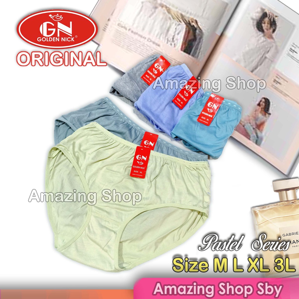 CD Celana Dalam Wanita Merk Golden Nick Warna Pastel CD GN Art 931 Amazing Shop Murah