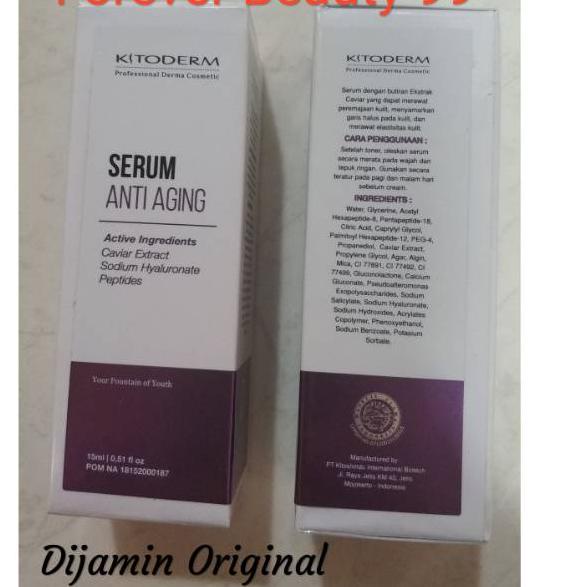 ➯ Kitoderm serum anti aging / anti penuaan dini / gold serum / peremajaan  ★