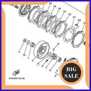 NO 5 RING MANGKOK KAMPAS GANDA OTIMATIS JUPITER Z 110 2003-2009 BURHAN ORIGINAL YAMAHA 90201-167P7 1