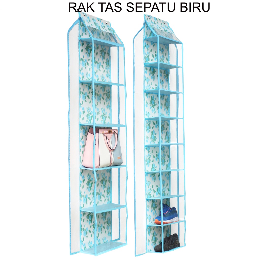 1 set rak tas &amp; sepatu gantung