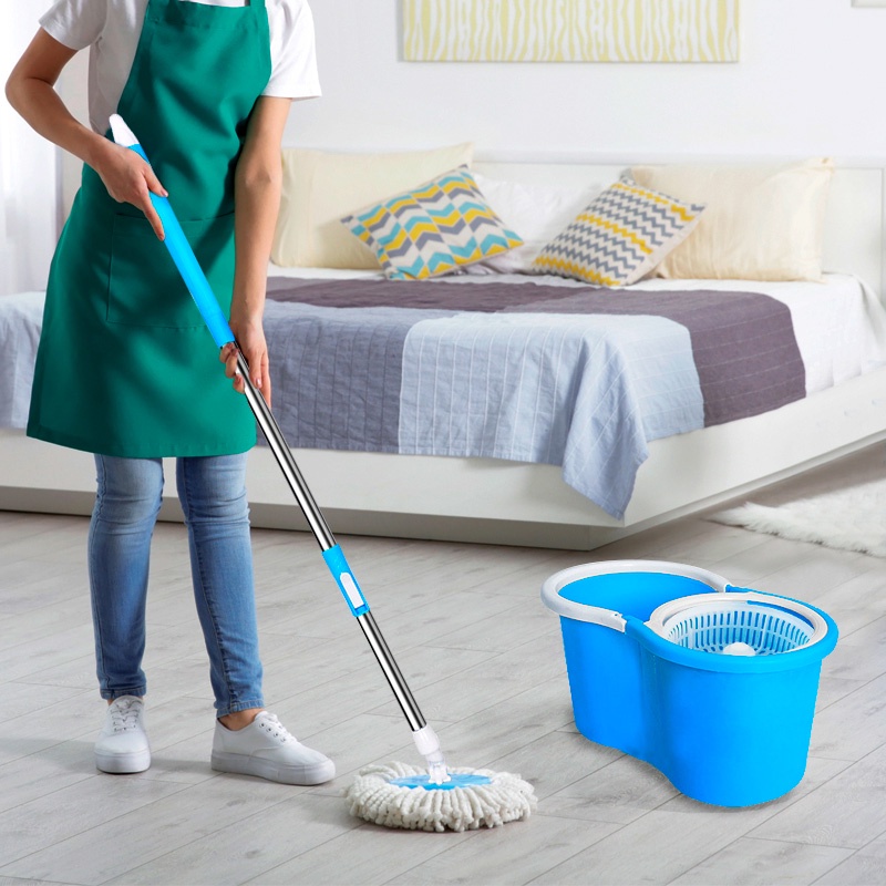 COD Alat Pel Lantai dan Ember Peras Spin Mop Ultra Mop - Alat Pel Lantai Praktis Super Mop - TB-1