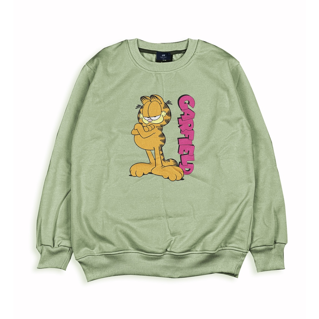 CREWNECK ANAK GARFIEL DTF KATUN FREE TAS