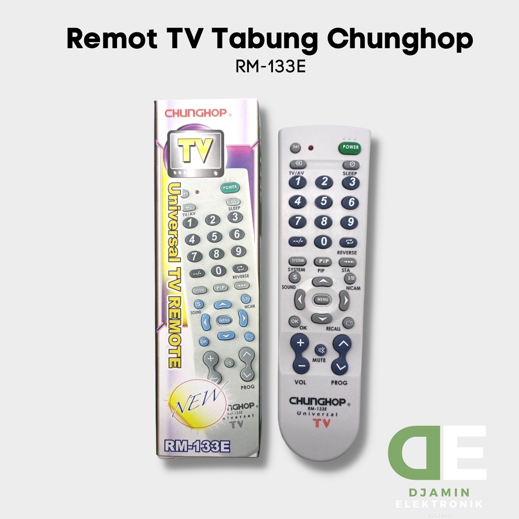 Remot TV Tabung Chunghop Universal / Remote RM-133E