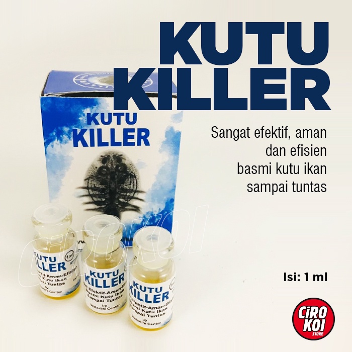 KUTU KILLER / Obat Kutu Ikan Koi / obat ikan hias / basmi kutu koi