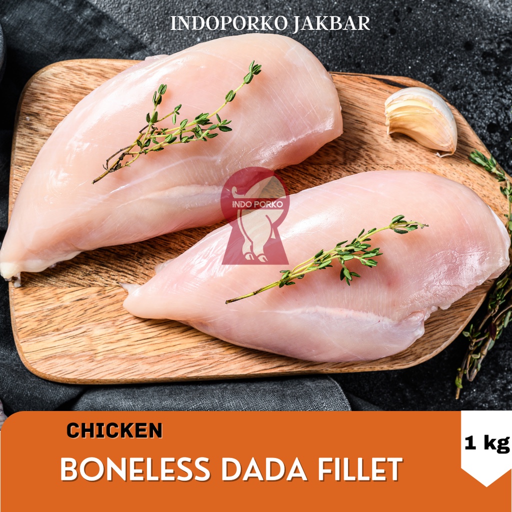 

Dada Ayam Fillet Tanpa Kulit / Boneless Breast Chicken Skinless 1 kg